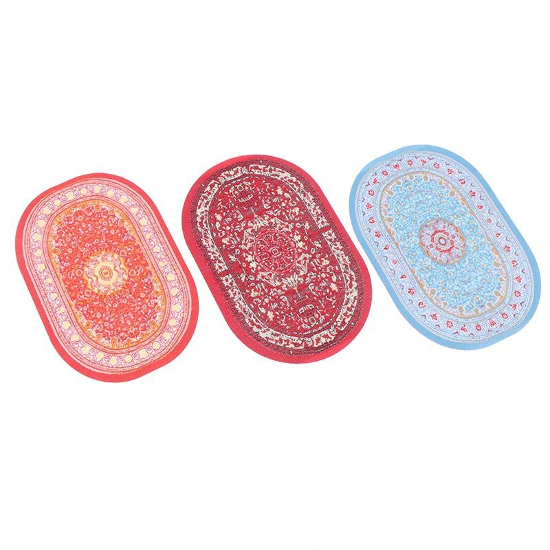 Wholesale 1:12 Miniature Dollhouse Oval Carpet